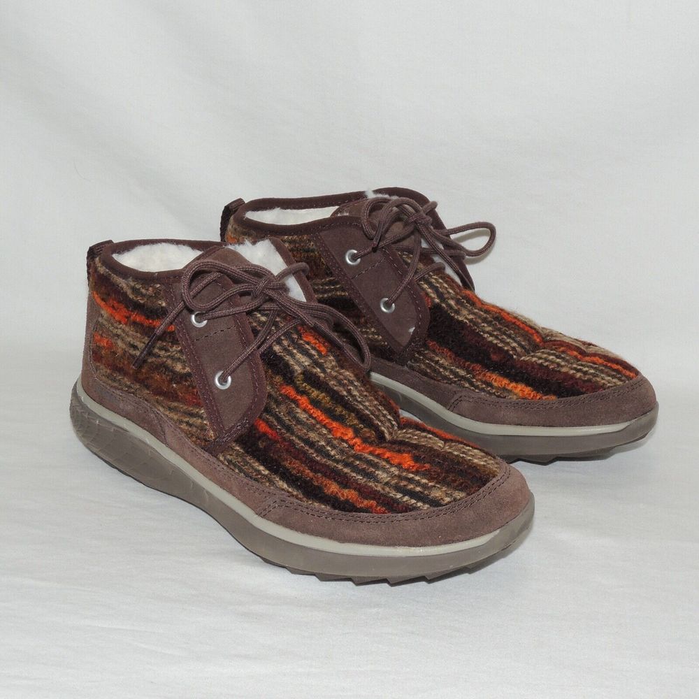 Merrell Pechora Mid Boots Fleece Lined Women's Size 9 Boho Jacquard Stripes
